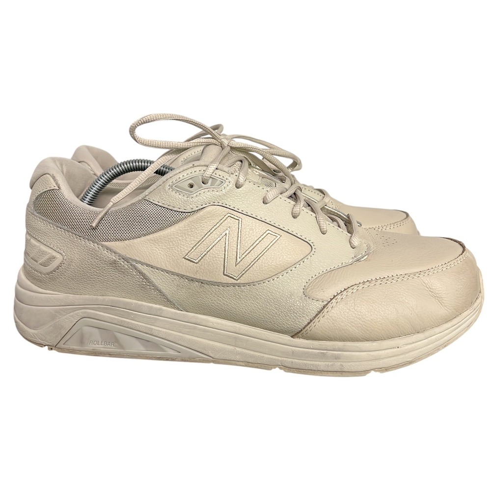 New Balance 928v3 Mens 13 4E Bone Beige Leather Walking Shoes MW928BN3 Wide